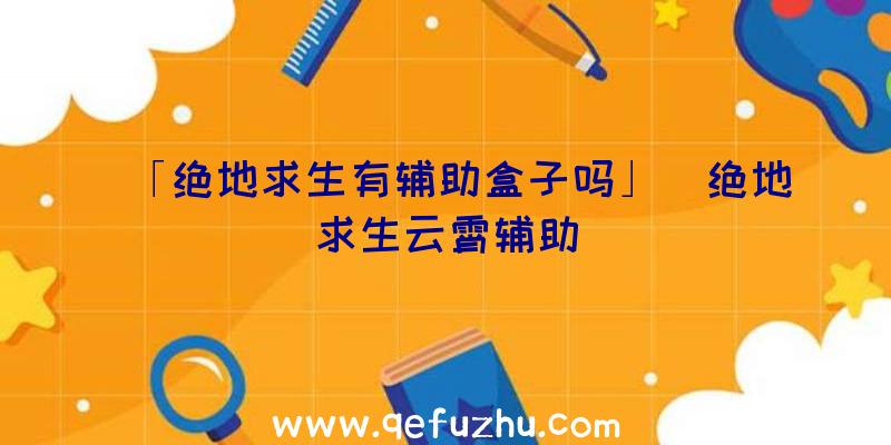 「绝地求生有辅助盒子吗」|绝地求生云霄辅助